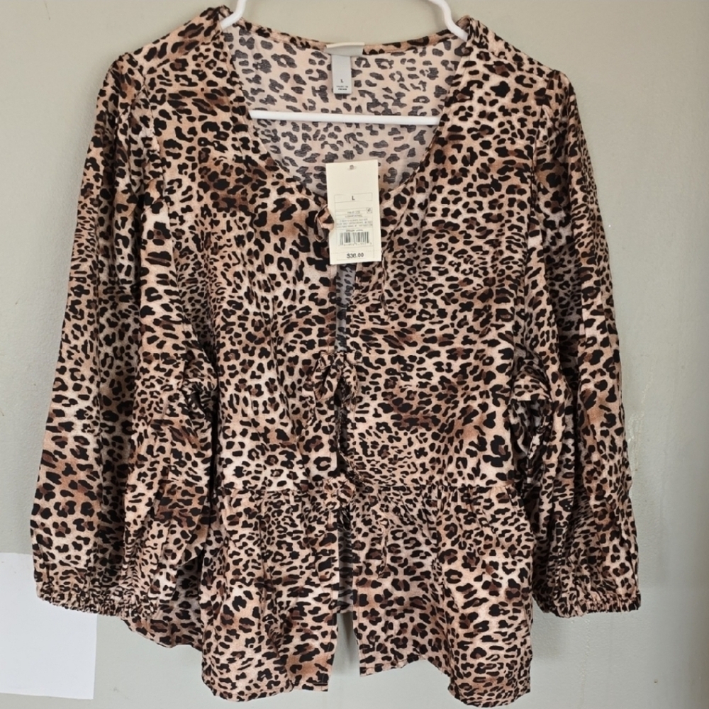Leopard Print Blouse